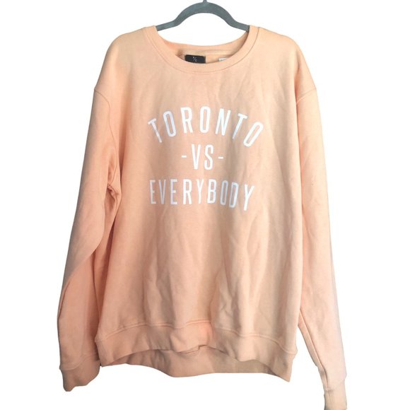 Peace Collective: Toronto vs Everybody Crewneck XL (BRAND NEW) (PINK) - Picture 1 of 2